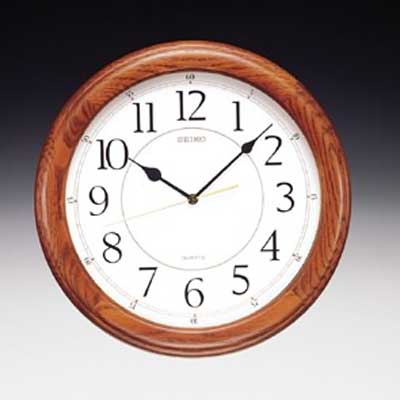 Seiko QXA129BLH Yorkton Wooden Wall Clock